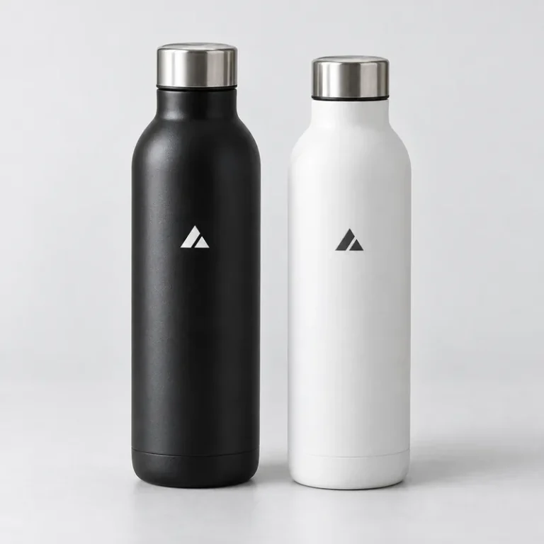 Tomatodos térmicos personalizados con logo, en negro y blanco