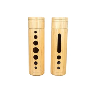 Tomatodo de Vidrio Bamboo 550 ml – 24 cm x 7 cm