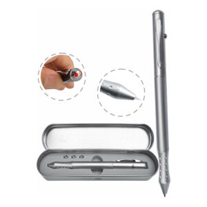 Lapicero metálico láser 3 funciones con estuche – 14.5 cm x 0.98 cm
