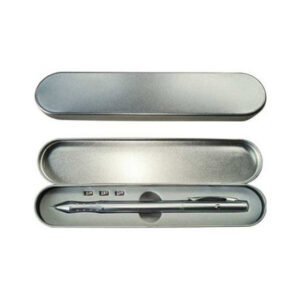 Lapicero metálico láser 2 funciones con estuche – 13 cm x 0.95 cm