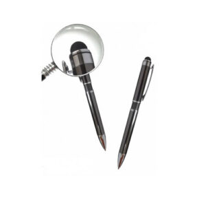 Lapicero metálico con touch superior acabado gun – 13.5 cm x 1.3 cm