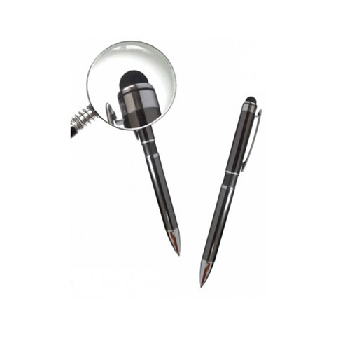 Lapicero metálico con touch superior acabado gun – 13.5 cm x 1.3 cm