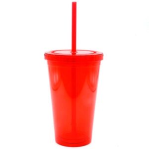 VASO ACRÍLICO TRANSPARENTE CON SORBETE