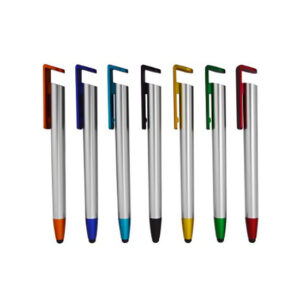 Lapicero plástico con touch inferior y soporte celular – 13.5 cm x 1.3 cm