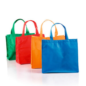 BOLSA ECOLÓGICA CON ASA TERMOSELLADO 30 X 38 FUELLE 10 cm